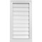 Ekena Millwork Vertical Surface Mount PVC Gable Vent: Functional, w/ 2"W x 2"P Brickmould Sill Frame, 16"W x 30"H GVPVE16X3003SF - alternate 1